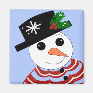 Imã Boneco de neve festivo