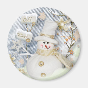 Imã Boneco de neve frio do inverno