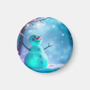 Imã Boneco de Neve no País das Maravilhas de Inverno