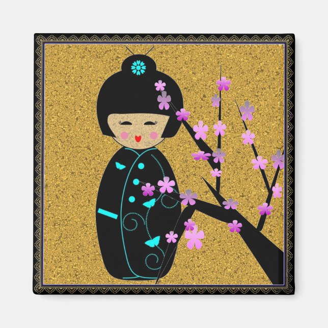 Imã Bonecos Asiáticos (Frente)