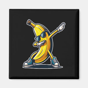 Imã Bonita Banana Dabbing Shirt Engraçado Impressão