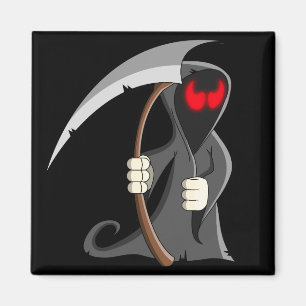 Imã Bonita Cartoon Grim Reaper Halloween