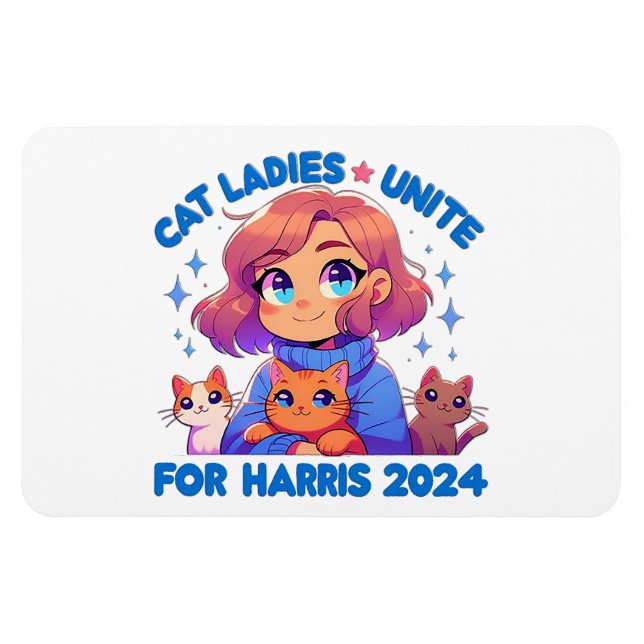 Ímã Bonita Engraçada Menina Infantil Lady Unite Harris (Horizontal)