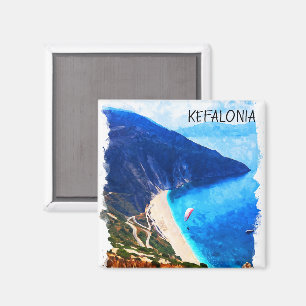 Imã Bonita Grécia de Kefalonia Trabalho de arte de Wat