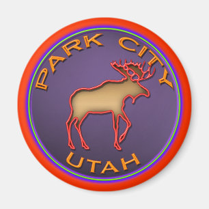 Imã Bonita Medalhão de Mose Park City Souvenir