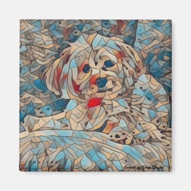 Imã Bonita Morkie Magnet de Cobre (Frente)