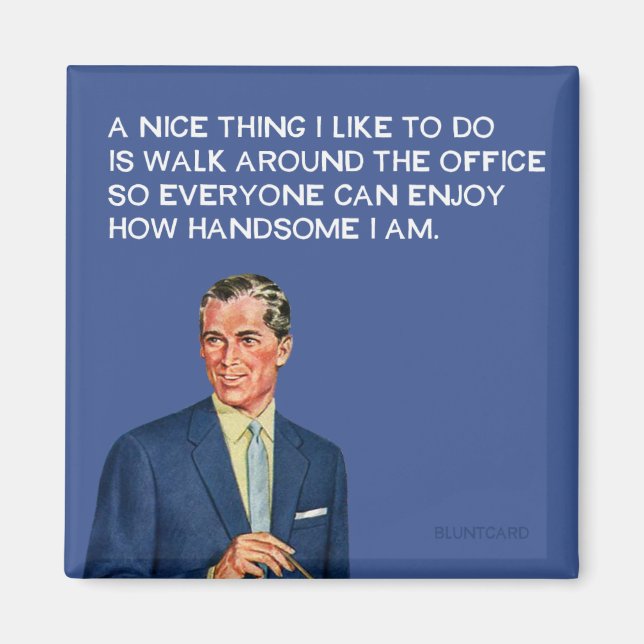 Imã Bonita no escritório. (Frente)