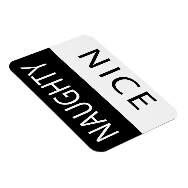 Ímã Bonita ou Engraçada Flipável (Lado Direito)