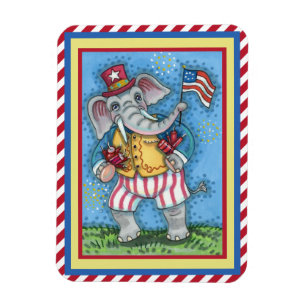 ÍMÃ BONITA PAVILHÃO ELEFANTE DE ONDA PATRIÓTICA AMER