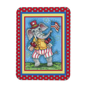 ÍMÃ BONITA PAVILHÃO ELEFANTE DE ONDA PATRIÓTICA AMER
