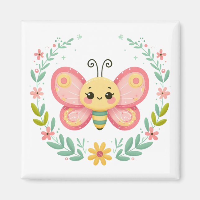 Imã Bonita, primavera/borboleta (Frente)