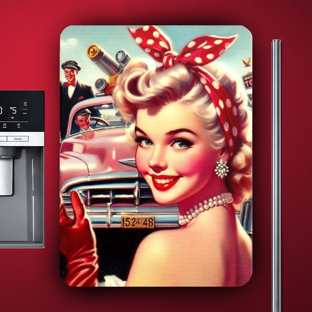 Ímã Bonita Vintage dos anos 50 (Criador carregado)