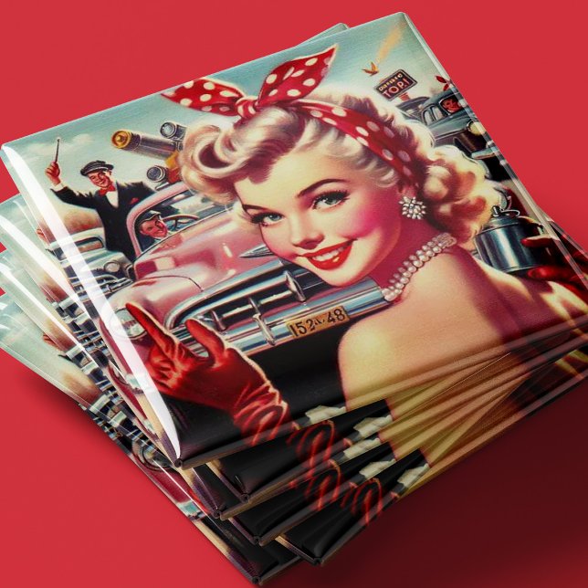 Imã Bonita Vintage dos anos 50 (Criador carregado)