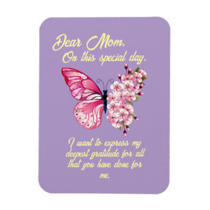 Ímã Bonitas Borboletas Dia de as mães Personalizado
