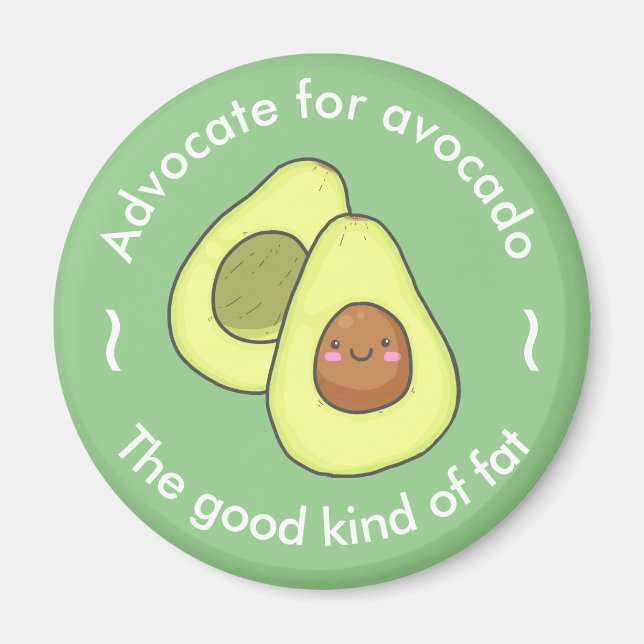 Imã Bonito advogado para Avocado Boa Gordura (Frente)