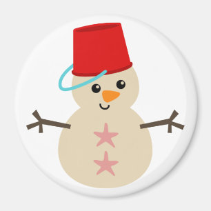 Imã Bonito boneco de neve feito de areia com fiança pa