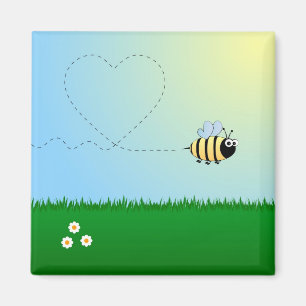 Imã Bonito bumble desenhos animados da abelha