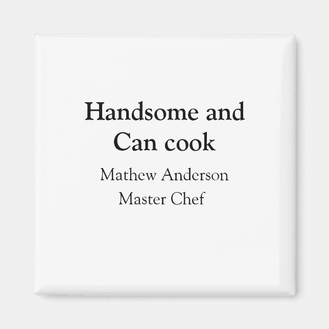 Imã Bonito e pode cozinhar adicionar nome master chef  (Frente)