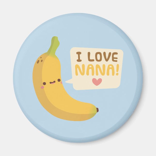 Imã Bonito Eu Amo Nana, Punheta de Banana (Frente)