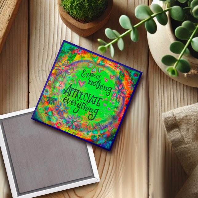 Imã Bonito Floral aprecia tudo o que é inspiracional (Criador carregado)