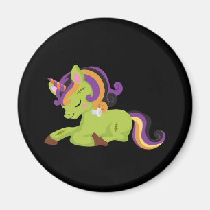 Imã Bonito Frankenstein Unicorn Halloween Magnet