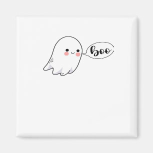 Imã Bonito Gráfico do Pequeno Boo Estética Legal