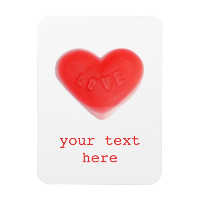 Ímã Bonito íman 'Seu texto' premium (Vertical)