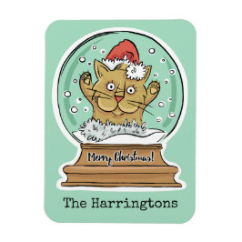 Ímã Bonito Natal Engraçado Gato, imã personalizada