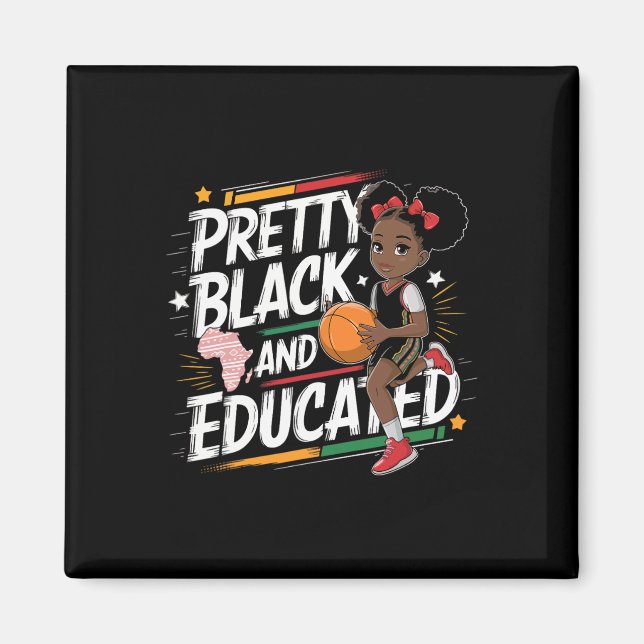 Imã Bonito Negro E Educado Mês da História Negra 2  (Frente)