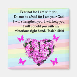 IMÃ BONITO PINK FLORAL ISAIAH 41:10 DESIGN