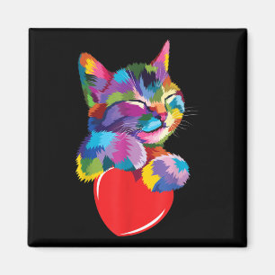 Imã Bonito presente para gatinhos amantes Coloridos Ga