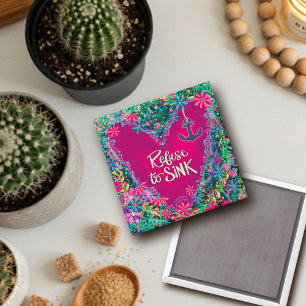 Imã Bonito Reflexão Floral à Inspirivência do Âncora