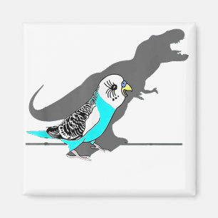 Imã Bonito T-rex Blue Budget Funny Birb memórias grita