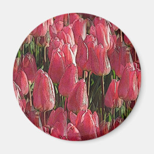 Imã Bonito Tulipas Rosa