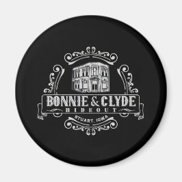 Imã Bonnie & Clyde Hideout: Magnet Círculo