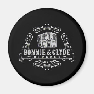 Imã Bonnie & Clyde Hideout: Magnet Círculo