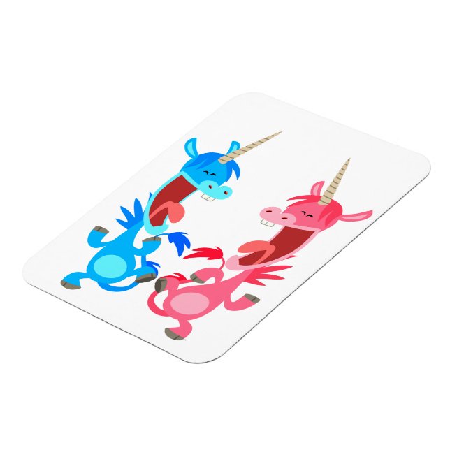 Ímã Bons desenhos animados Unicórnios Flexíveis (Left Side)