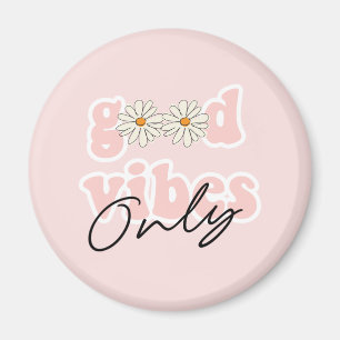 Imã Bons Vibes Apenas Slogan Hippie dos anos 70