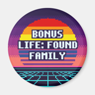 Imã Bônus de Vida: Ímã de Pixel Orgulho de Família Enc
