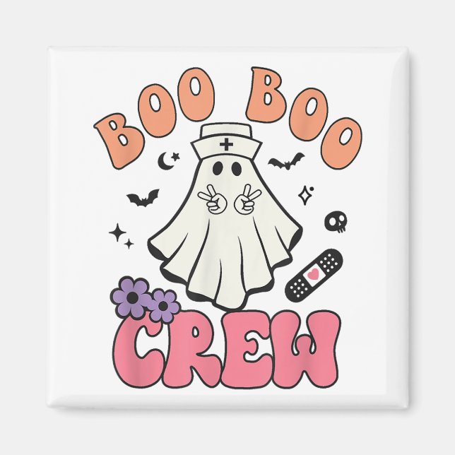 Imã Boo Boo Crew Ghost Doutor Enfermeira paramédica Ha (Frente)