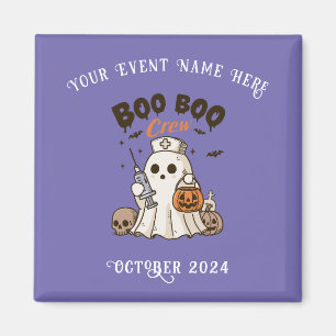 Imã Boo Boo Crew Halloween Magnet para Enfermeiras