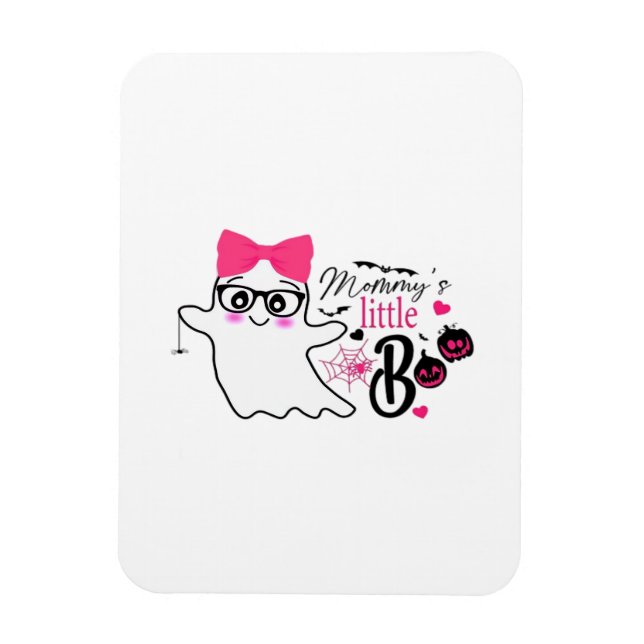Ímã Boo de mamãe no Halloween (Vertical)