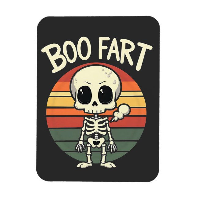 Ímã Boo fart Funny Spooky Pastel Ghost Gótico Retro (Vertical)