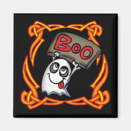 Imã Boo Ghost Round Magnet