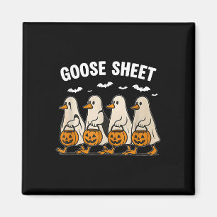 Imã Boo Goose Sheet Goose Costume Spooky Goose Hallowe
