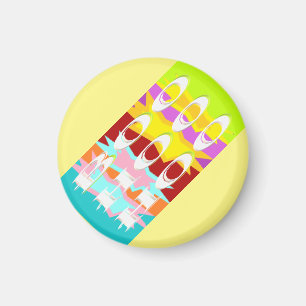 Imã Boo Hoo design cor branco          