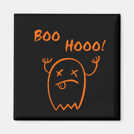 Imã Boo Hooo Halloween Ghost Dark Monotone