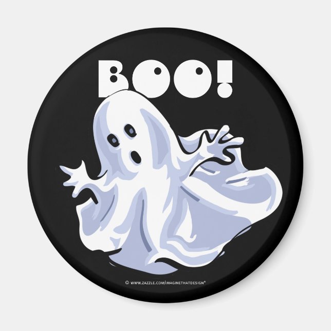 Imã BOO! Magnet de Cartoon Fantasma (Frente)