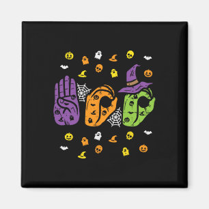 Imã Boo Mãos Símbolo Americano Orgulho ASL Hallowe