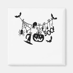Imã Boo Trick ou Treine Bats de Halloween, Pumpkins